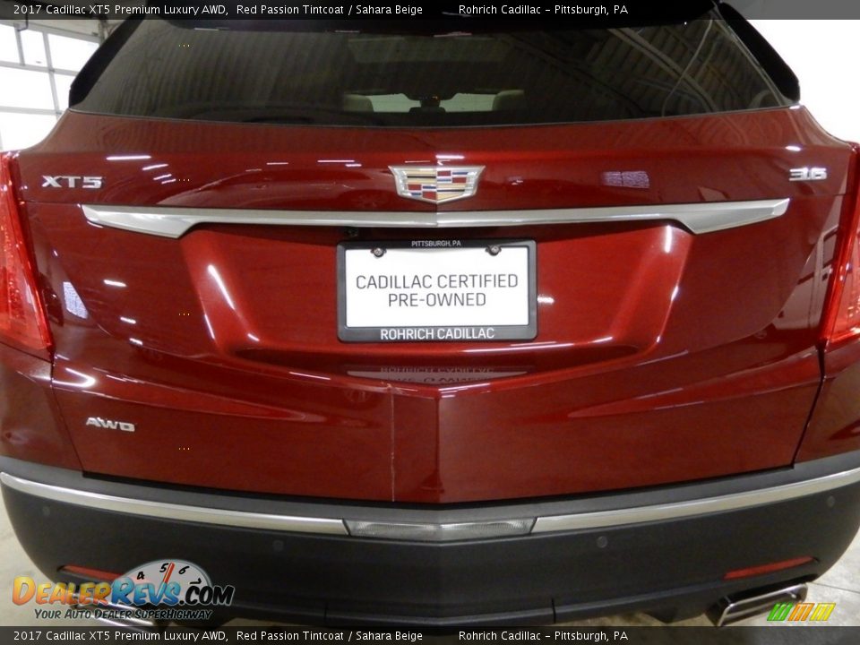 2017 Cadillac XT5 Premium Luxury AWD Red Passion Tintcoat / Sahara Beige Photo #13