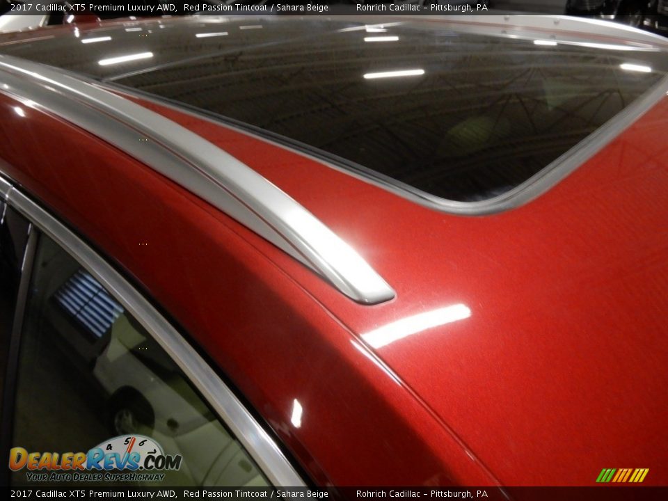 2017 Cadillac XT5 Premium Luxury AWD Red Passion Tintcoat / Sahara Beige Photo #14
