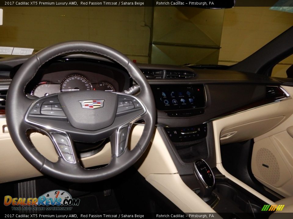 2017 Cadillac XT5 Premium Luxury AWD Red Passion Tintcoat / Sahara Beige Photo #16