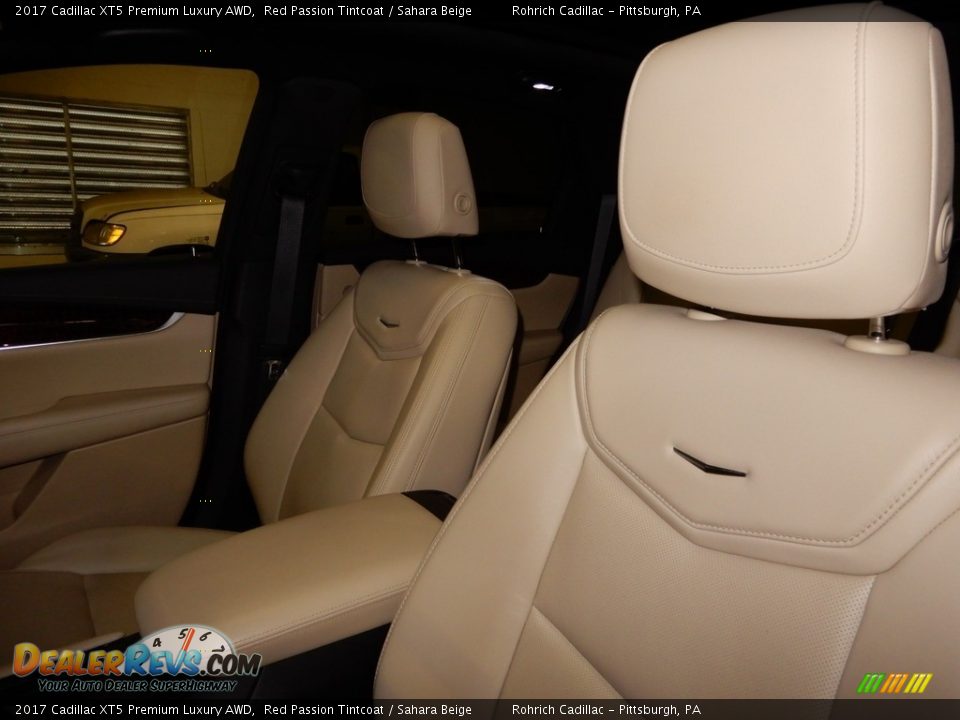2017 Cadillac XT5 Premium Luxury AWD Red Passion Tintcoat / Sahara Beige Photo #17