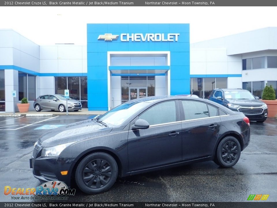 2012 Chevrolet Cruze LS Black Granite Metallic / Jet Black/Medium Titanium Photo #1