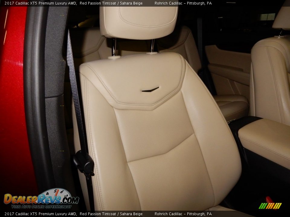 2017 Cadillac XT5 Premium Luxury AWD Red Passion Tintcoat / Sahara Beige Photo #19