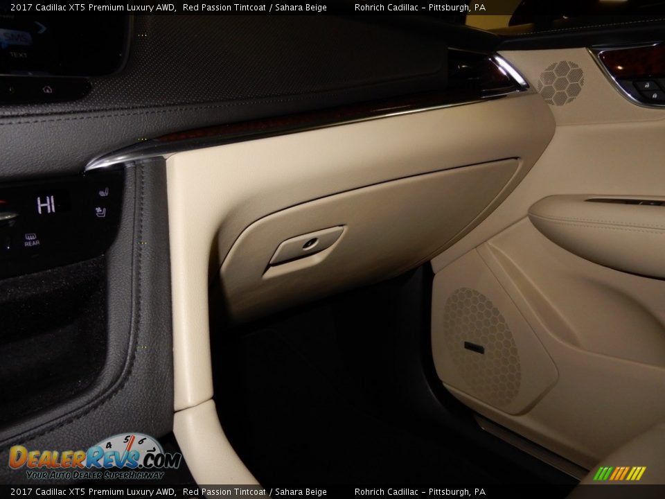 2017 Cadillac XT5 Premium Luxury AWD Red Passion Tintcoat / Sahara Beige Photo #21
