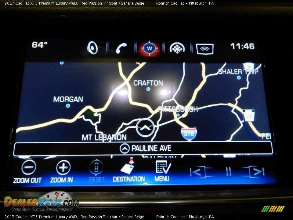 2017 Cadillac XT5 Premium Luxury AWD Red Passion Tintcoat / Sahara Beige Photo #24