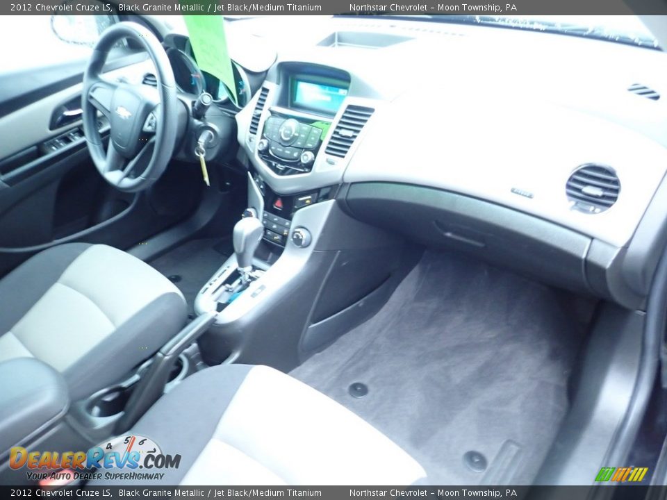 2012 Chevrolet Cruze LS Black Granite Metallic / Jet Black/Medium Titanium Photo #15