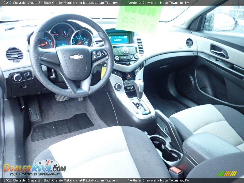 2012 Chevrolet Cruze LS Black Granite Metallic / Jet Black/Medium Titanium Photo #21