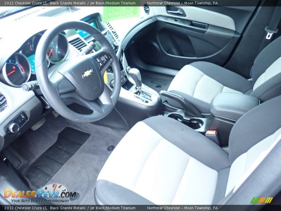 2012 Chevrolet Cruze LS Black Granite Metallic / Jet Black/Medium Titanium Photo #24