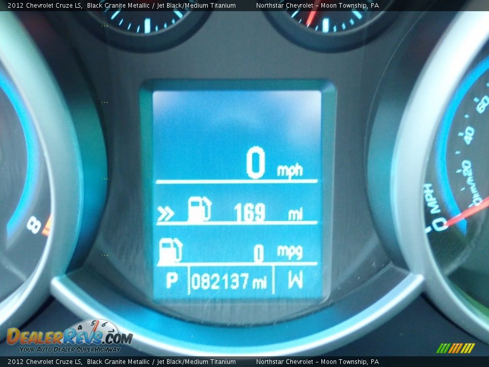 2012 Chevrolet Cruze LS Black Granite Metallic / Jet Black/Medium Titanium Photo #30