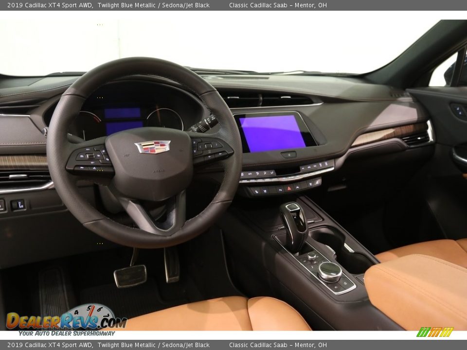2019 Cadillac XT4 Sport AWD Twilight Blue Metallic / Sedona/Jet Black Photo #6