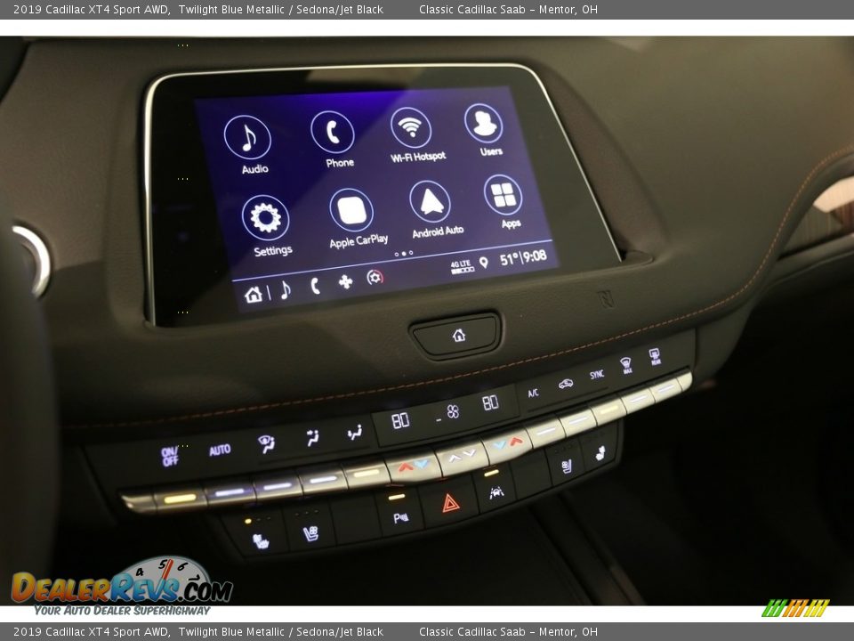 2019 Cadillac XT4 Sport AWD Twilight Blue Metallic / Sedona/Jet Black Photo #10