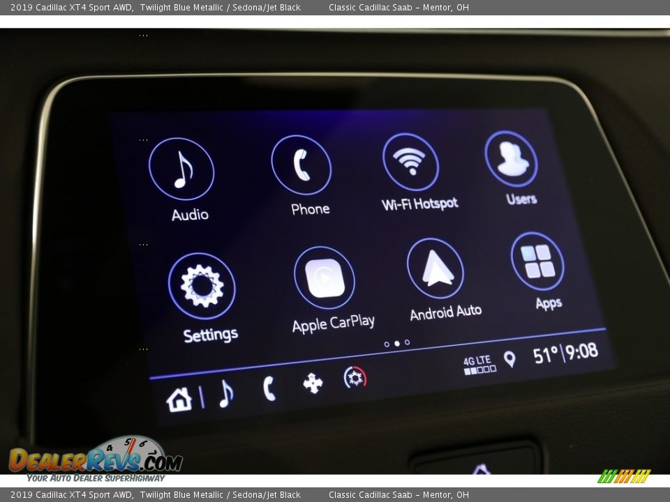 2019 Cadillac XT4 Sport AWD Twilight Blue Metallic / Sedona/Jet Black Photo #11