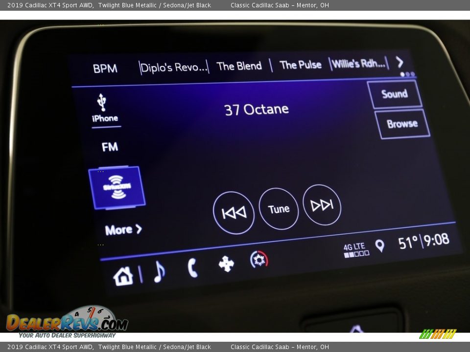 2019 Cadillac XT4 Sport AWD Twilight Blue Metallic / Sedona/Jet Black Photo #12