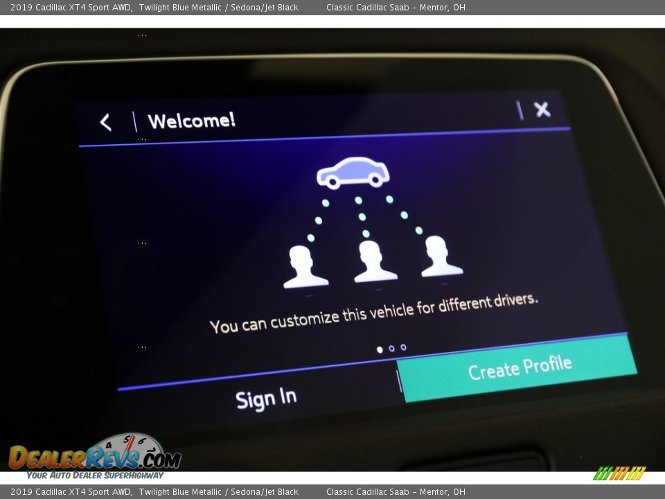 2019 Cadillac XT4 Sport AWD Twilight Blue Metallic / Sedona/Jet Black Photo #15