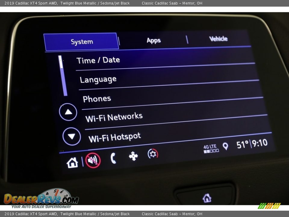 2019 Cadillac XT4 Sport AWD Twilight Blue Metallic / Sedona/Jet Black Photo #16