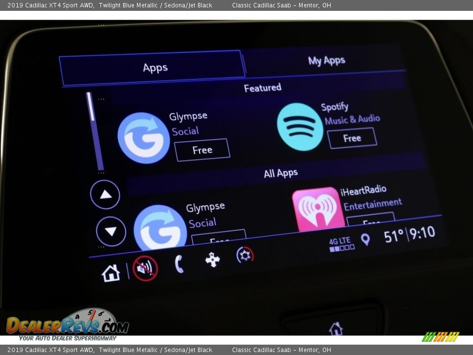 2019 Cadillac XT4 Sport AWD Twilight Blue Metallic / Sedona/Jet Black Photo #17