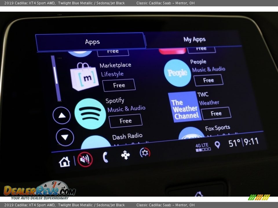 2019 Cadillac XT4 Sport AWD Twilight Blue Metallic / Sedona/Jet Black Photo #19