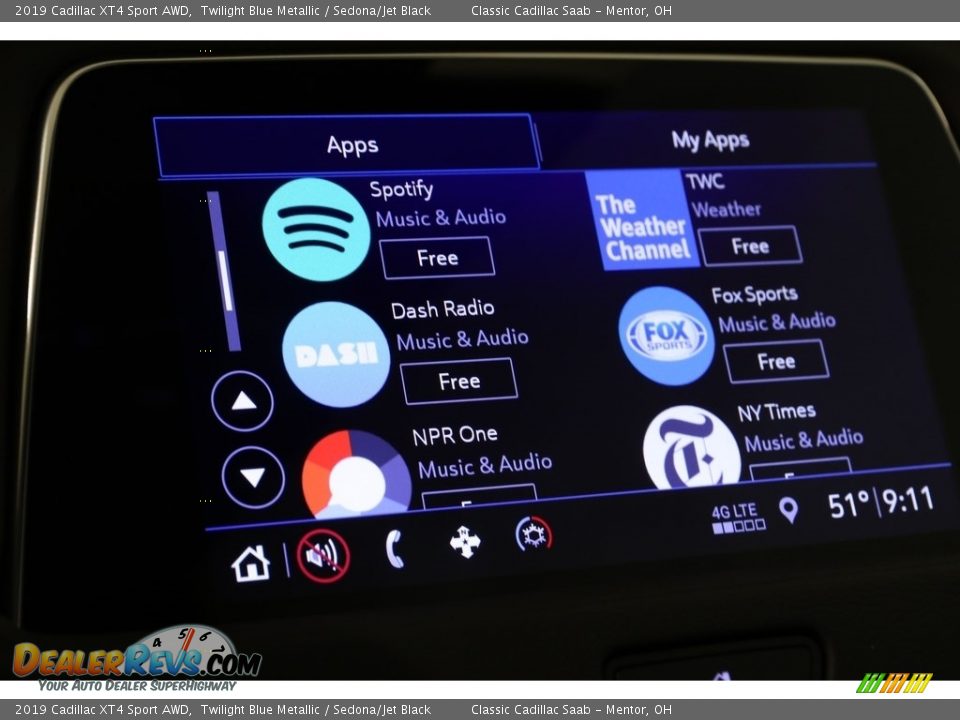 2019 Cadillac XT4 Sport AWD Twilight Blue Metallic / Sedona/Jet Black Photo #20