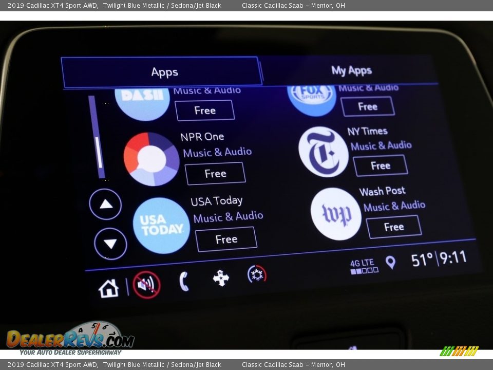 2019 Cadillac XT4 Sport AWD Twilight Blue Metallic / Sedona/Jet Black Photo #21