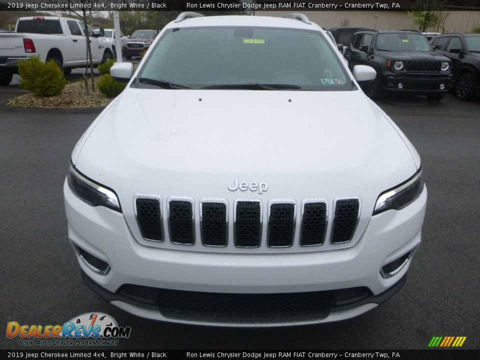 2019 Jeep Cherokee Limited 4x4 Bright White / Black Photo #8