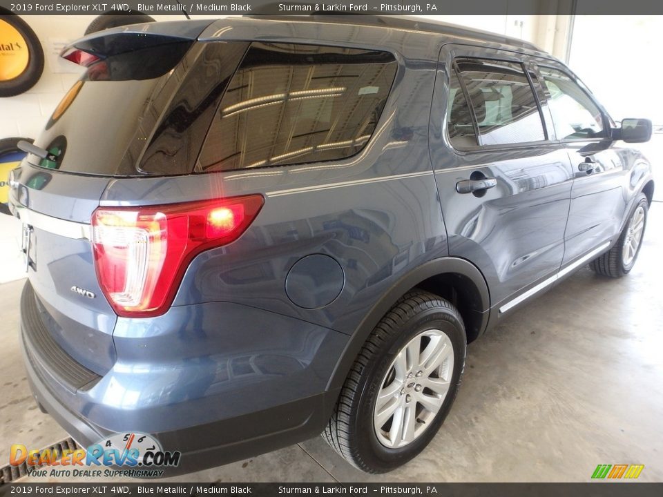 2019 Ford Explorer XLT 4WD Blue Metallic / Medium Black Photo #2