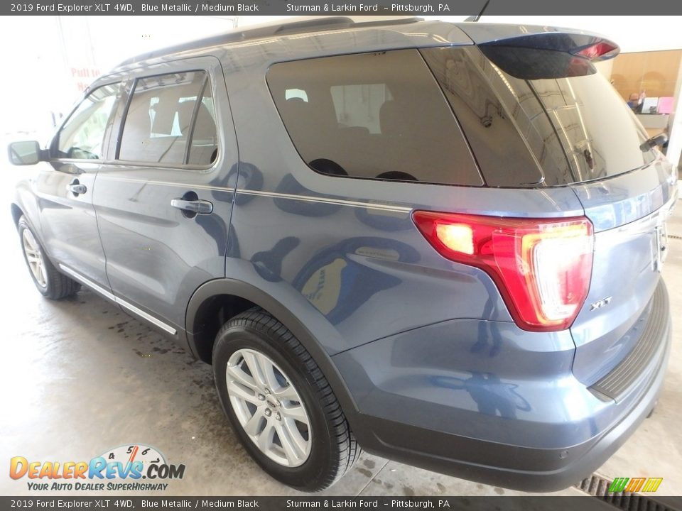 2019 Ford Explorer XLT 4WD Blue Metallic / Medium Black Photo #4