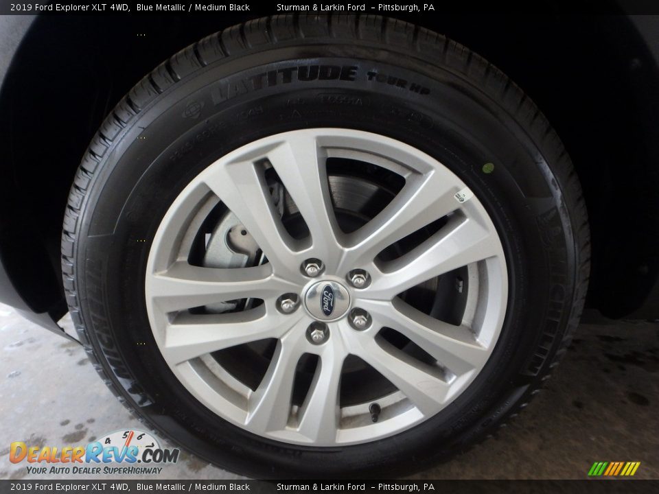 2019 Ford Explorer XLT 4WD Blue Metallic / Medium Black Photo #6