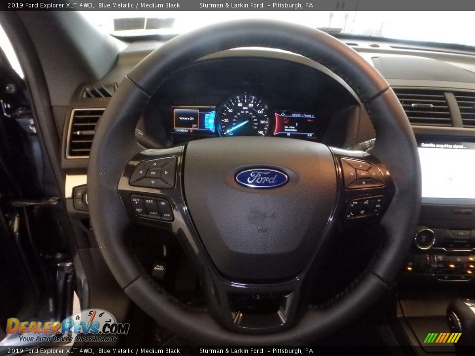 2019 Ford Explorer XLT 4WD Blue Metallic / Medium Black Photo #14