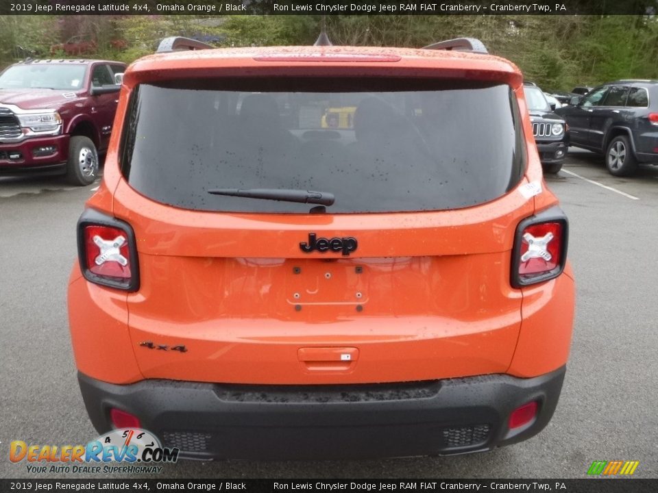 2019 Jeep Renegade Latitude 4x4 Omaha Orange / Black Photo #4