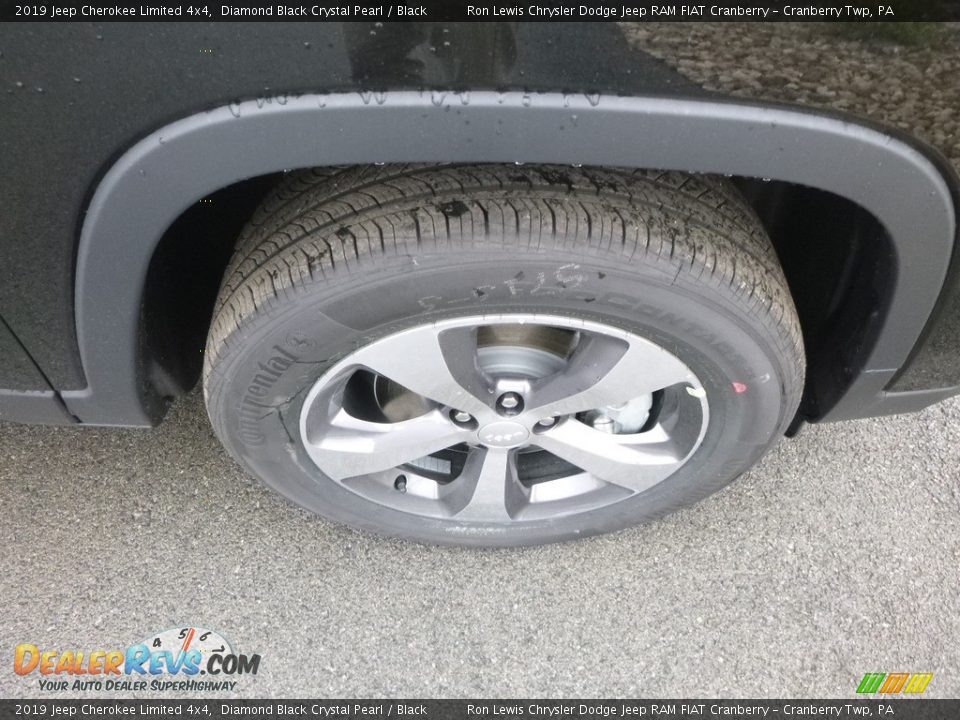 2019 Jeep Cherokee Limited 4x4 Diamond Black Crystal Pearl / Black Photo #9