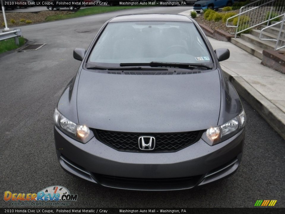 2010 Honda Civic LX Coupe Polished Metal Metallic / Gray Photo #4