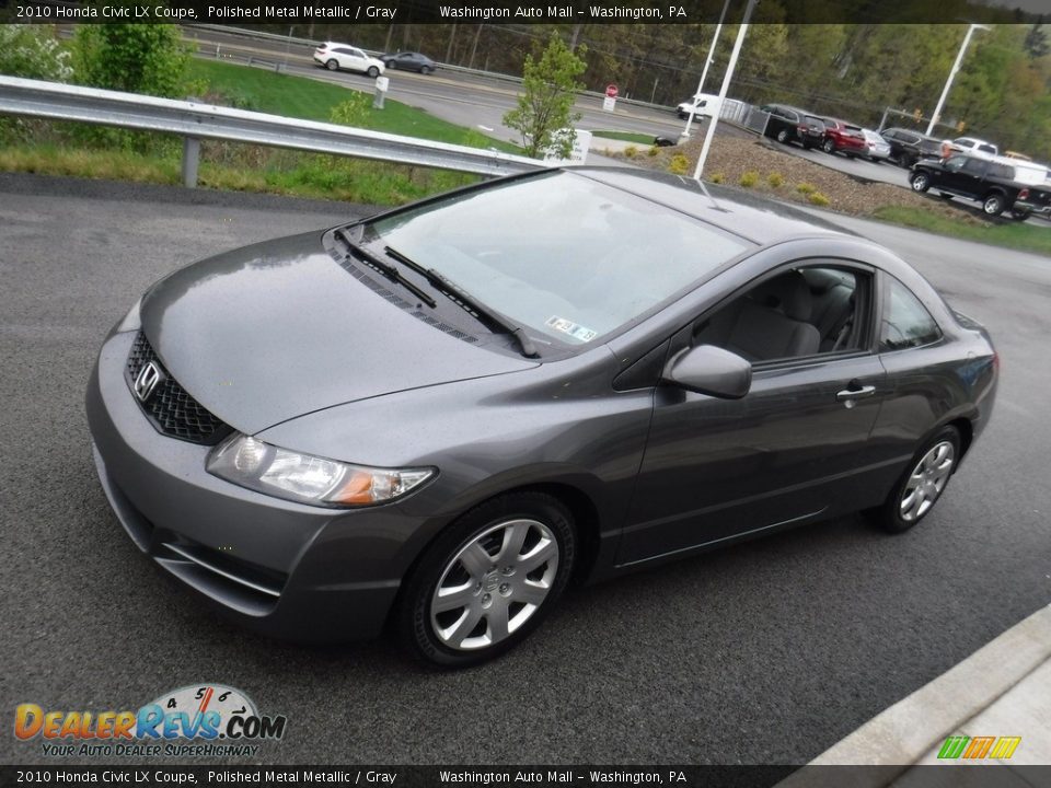 2010 Honda Civic LX Coupe Polished Metal Metallic / Gray Photo #5