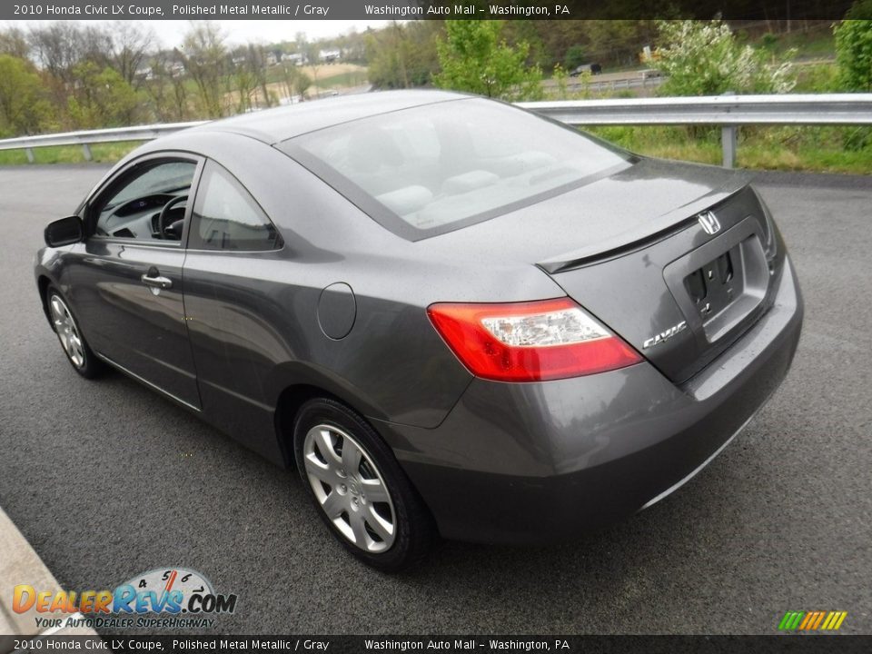 2010 Honda Civic LX Coupe Polished Metal Metallic / Gray Photo #7