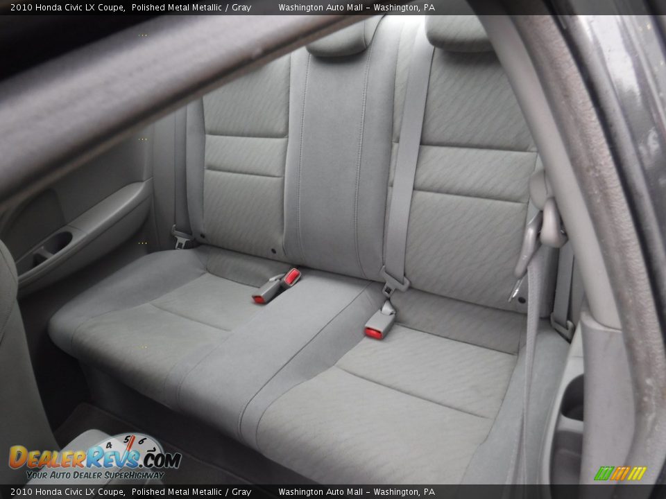 2010 Honda Civic LX Coupe Polished Metal Metallic / Gray Photo #18
