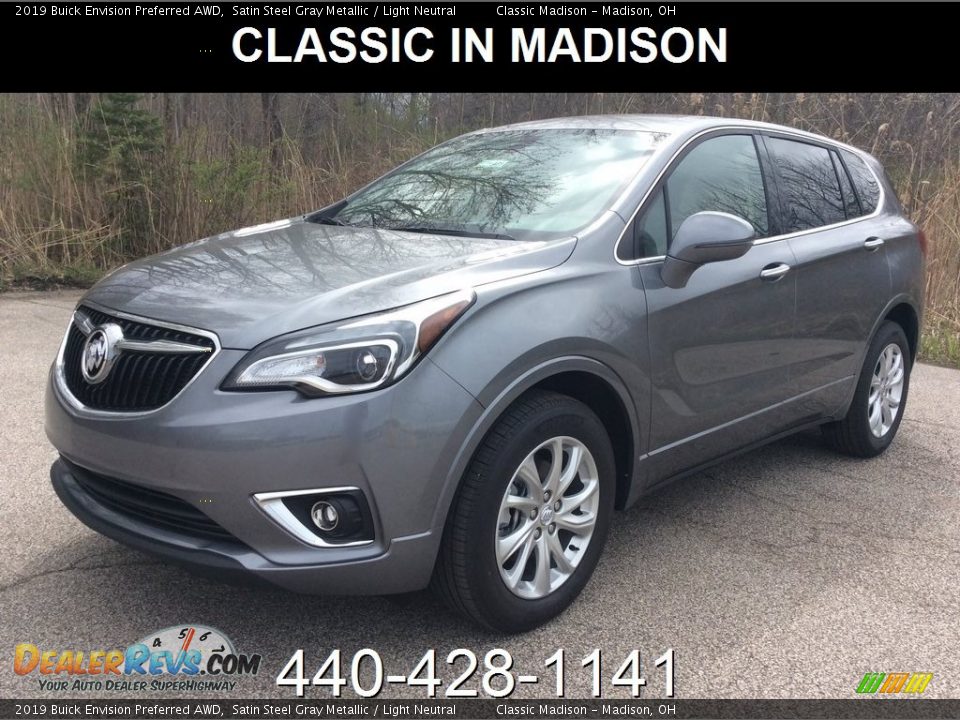 2019 Buick Envision Preferred AWD Satin Steel Gray Metallic / Light Neutral Photo #1