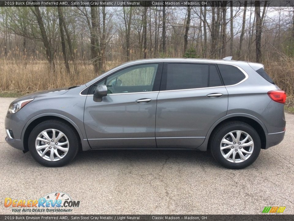 2019 Buick Envision Preferred AWD Satin Steel Gray Metallic / Light Neutral Photo #3