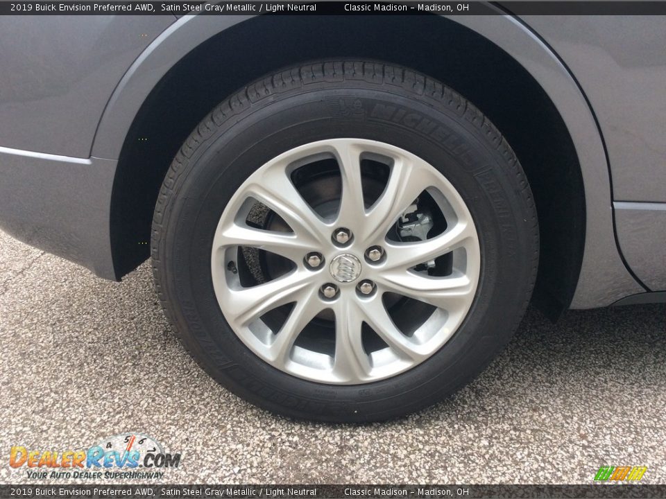 2019 Buick Envision Preferred AWD Satin Steel Gray Metallic / Light Neutral Photo #7