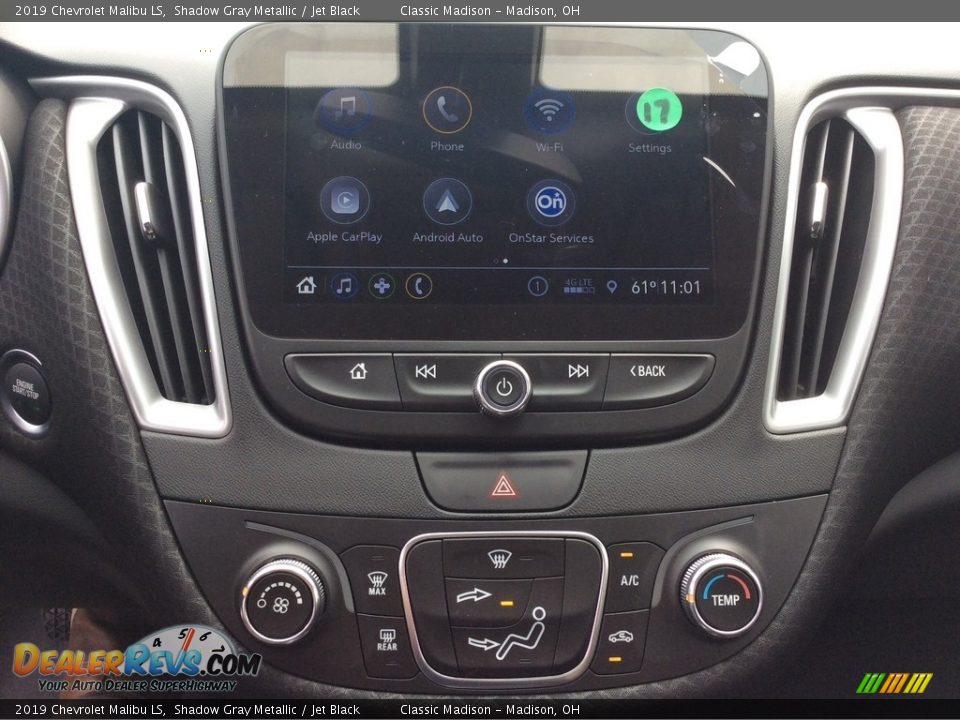 2019 Chevrolet Malibu LS Shadow Gray Metallic / Jet Black Photo #13