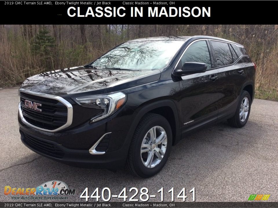 2019 GMC Terrain SLE AWD Ebony Twilight Metallic / Jet Black Photo #1