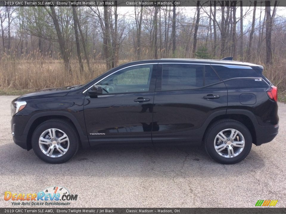 2019 GMC Terrain SLE AWD Ebony Twilight Metallic / Jet Black Photo #3