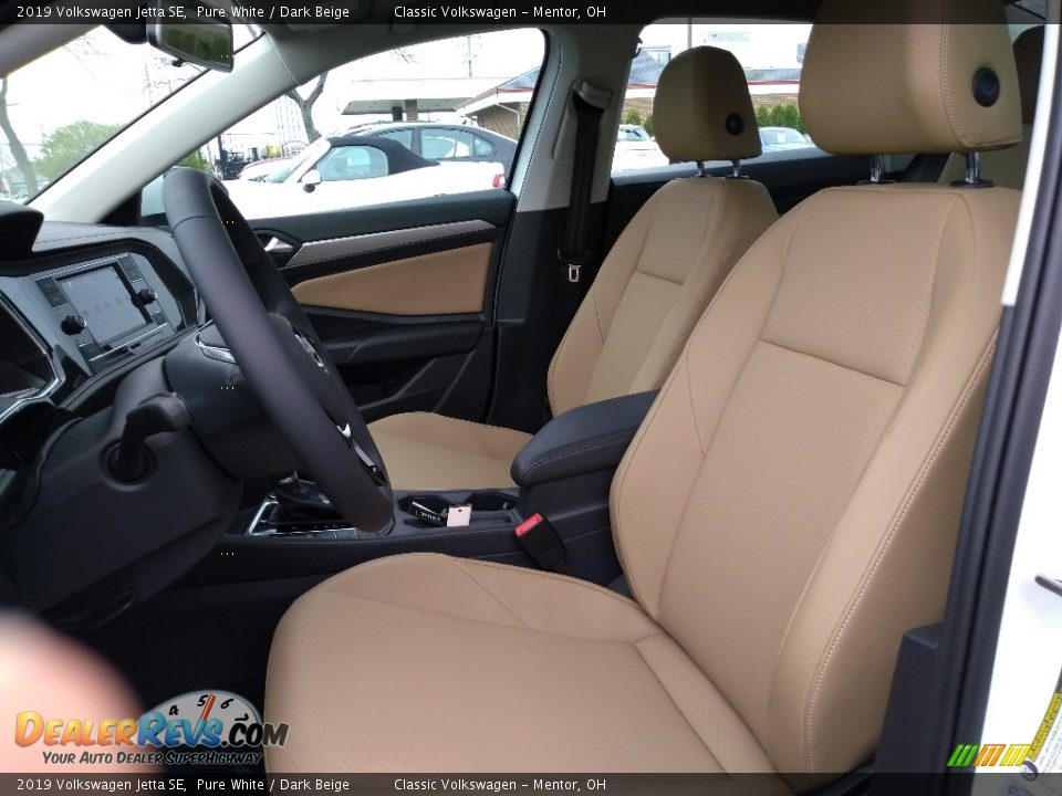 2019 Volkswagen Jetta SE Pure White / Dark Beige Photo #3