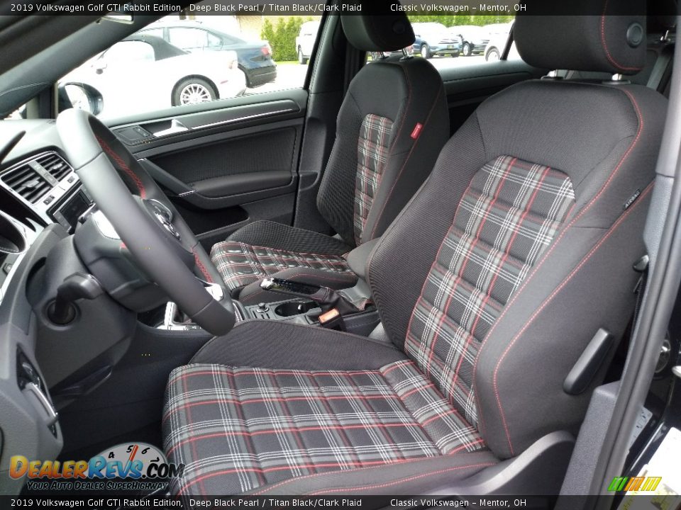 Titan Black/Clark Plaid Interior - 2019 Volkswagen Golf GTI Rabbit Edition Photo #3