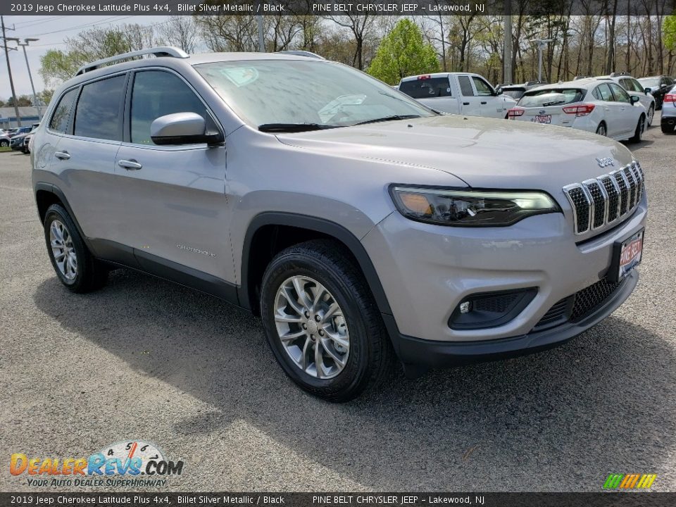 2019 Jeep Cherokee Latitude Plus 4x4 Billet Silver Metallic / Black Photo #1