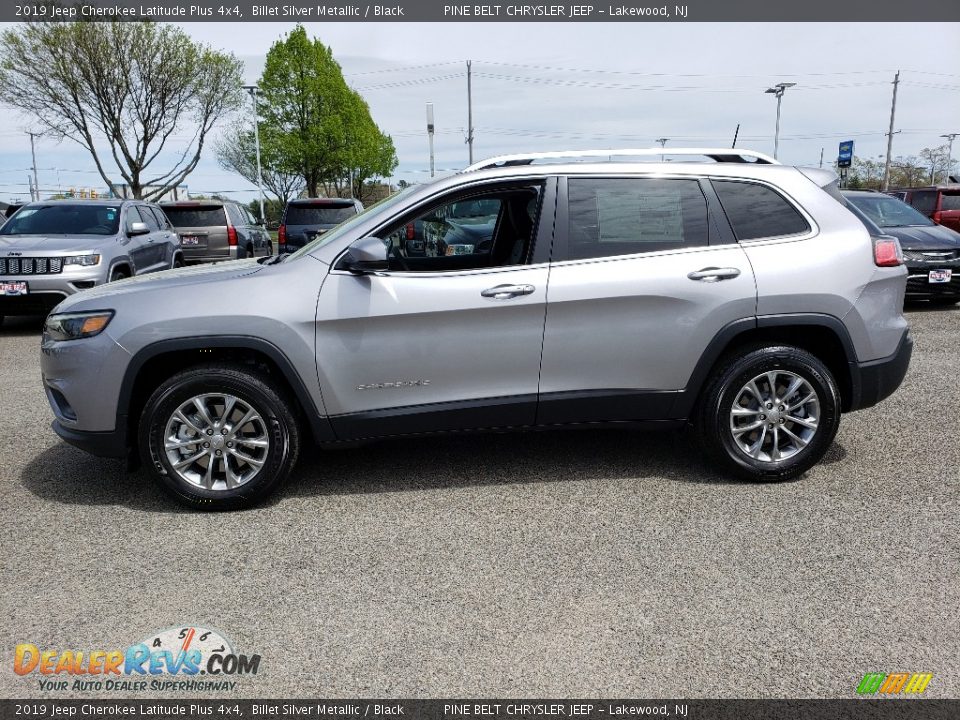 2019 Jeep Cherokee Latitude Plus 4x4 Billet Silver Metallic / Black Photo #3