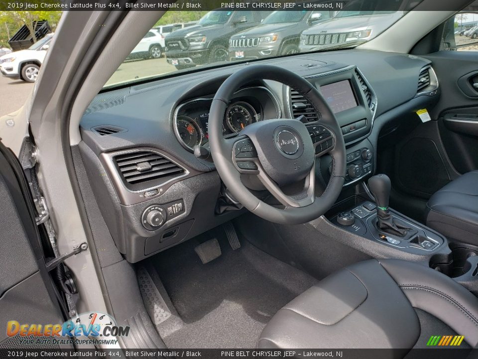 2019 Jeep Cherokee Latitude Plus 4x4 Billet Silver Metallic / Black Photo #5