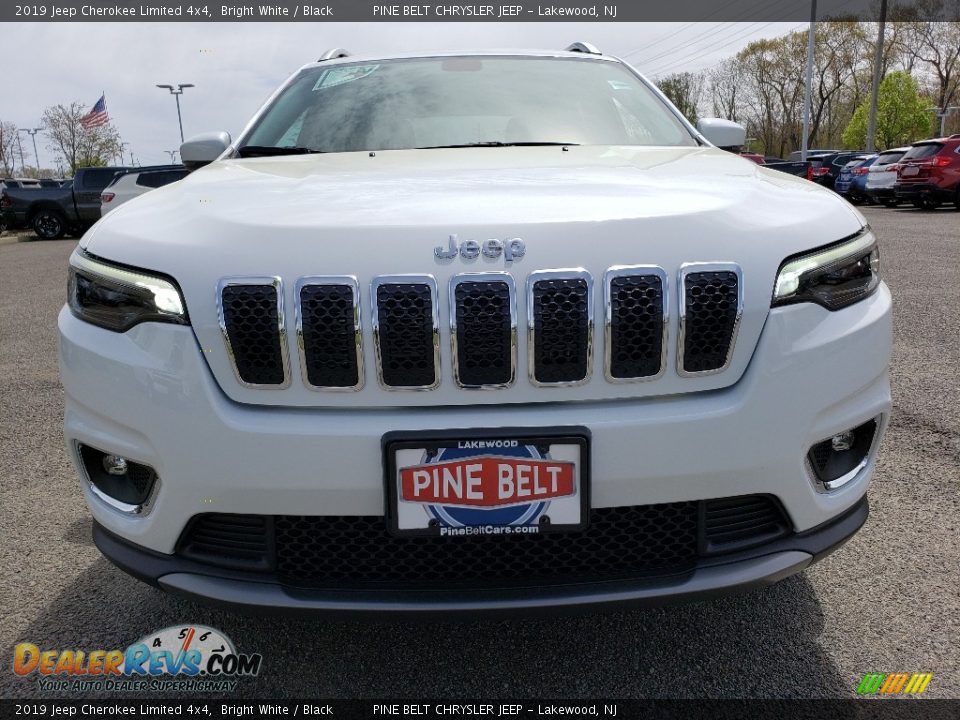 2019 Jeep Cherokee Limited 4x4 Bright White / Black Photo #2