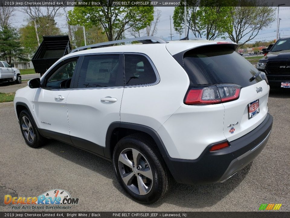 2019 Jeep Cherokee Limited 4x4 Bright White / Black Photo #4