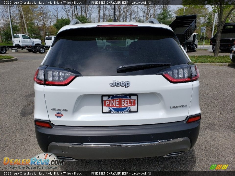 2019 Jeep Cherokee Limited 4x4 Bright White / Black Photo #5