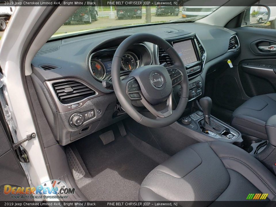 2019 Jeep Cherokee Limited 4x4 Bright White / Black Photo #7