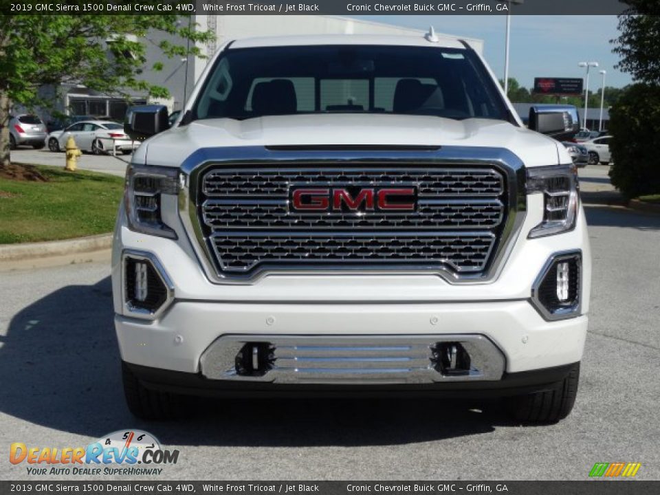 2019 GMC Sierra 1500 Denali Crew Cab 4WD White Frost Tricoat / Jet Black Photo #4