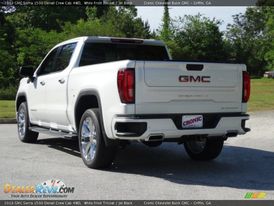 2019 GMC Sierra 1500 Denali Crew Cab 4WD White Frost Tricoat / Jet Black Photo #6